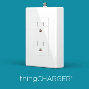 thingCHARGER 2X with Micro USB Adapter Phone Charging Outlet Thing Charger 2.1A - Picture 1 of 7