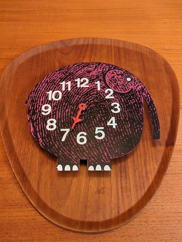 Vintage Mid Century Clock, Zoo Timers - Elihu The Elephant By George Nelson Cover