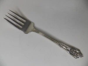 WALLACE ROSE POINT STERLING SILVER SALAD FORK 6 3/8" NO MONOGRAMS - Picture 1 of 3