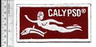 SCUBA Diving USA & France Calypso The Cousteau Society White on Dark Red