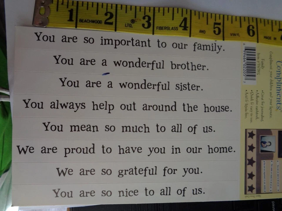 Libro de recortes manualidades Tiny Tales felicitaciones frases familiares adornos Foto 1 de 1