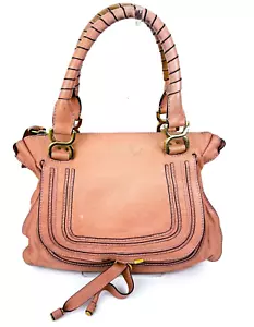 Chloe Marcie Shoulder Hand Bag Medium leather Light Pink #A304 - Picture 1 of 24