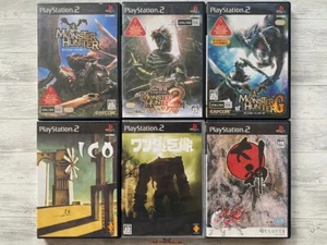 SONY PS2 Monster Hunter 1 & 2 & G & ICO & Colossus with Wanda & Okami from Japan - Picture 1 of 14