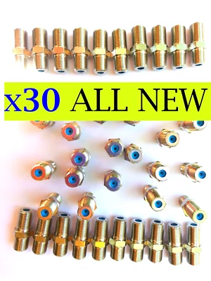 30 Pack Coax Cable F81 Barrel Connector Splice RG6 3GHz Coupler Dish HD - Image 1 of 4