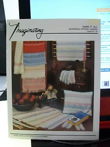 DARN IT ALL CROSS STITCH PATTERN REVERSIBLE PATTERN DARNING #23 IMAGINATING - Picture 1 of 1