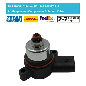 Fit BMW 5 / 7 Series F01 F02 F07 GT F11 Air Suspension Compressor Solenoid Valve - Picture 1 of 11