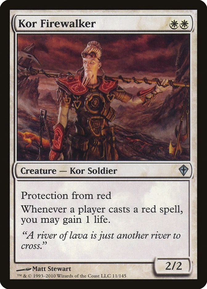 1x Kor Firewalker - LP - Zendikar Block - SPARROW MAGIC - Image 1 of 1
