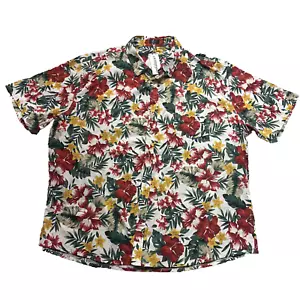 COOFANDY Men's Hawaiian Shirt Short Sleeve Floral Button Down Tropical 3X New - Picture 1 of 13
