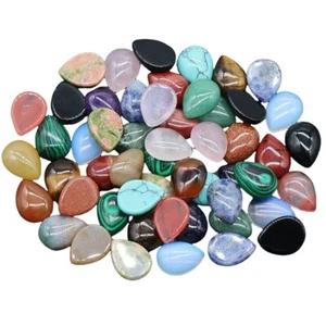 12 x 16 mm cabochon pietre preziose a goccia d'acqua 20 pz per gioielli sgombranti fai da te all'ingrosso - Foto 1 di 41