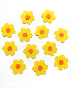 CARTA NARCISI FORME PER FARE SCRAPBOOK DESIGN ORIGINALE FIORI x 30 - Foto 1 di 2