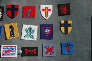 WW2 Re-enactors Company Flashes and Title Patches - 25 Types to choose from - Picture 1 of 29