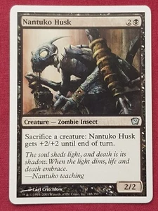 Magic The Gathering 9TH EDITION NANTUKO HUSK black card MTG - Picture 1 of 2