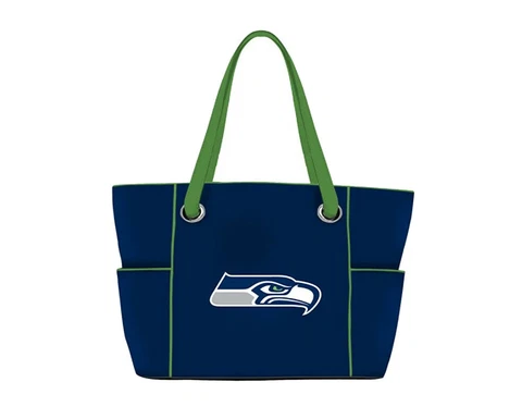 Seattle Seahawks NFL Football Purse Deluxe Tote Bag Embroidered Logo 16.5 x 11.5 Cover