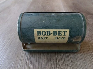 VINTAGE BOB-BET KÖDERBOX FÜR GÜRTEL METALL WALTER S. COLE BEAVER WISCONSIN #2 - Bild 1 von 3