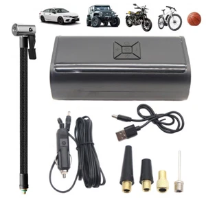 For Car Bicycle Ball Electrical Air Pump Portable Wireless Tire Inflatable Pump - Picture 1 of 21