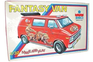 ESCI FANTASY VAN SCATOLA COSTRUZIONI SCALA 1:32 MADE in ITALY VINTAGE 1985 RARE - Foto 1 di 3