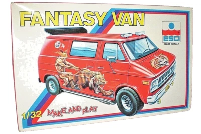 ESCI FANTASY VAN SCATOLA COSTRUZIONI SCALA 1:32 MADE in ITALY VINTAGE 1985 RARE - Immagine 1 di 3