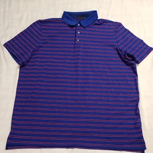 Camisa polo de golf Greyson 2XXL azul/rosa a rayas para hombre NUEVA - Imagen 1 de 11