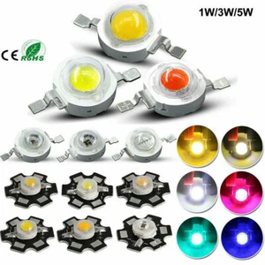 1W 3W 5W COB LED Power Chip round blue cold white warm white neutral white diode - Picture 1 of 6