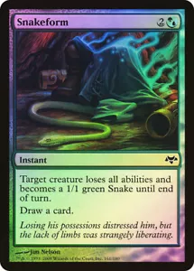 MTG FOIL Snakeform - Eventide #161 - Picture 1 of 1
