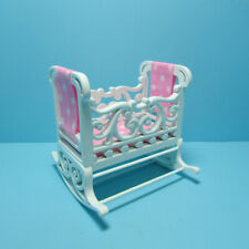 Dollhouse Miniature Victorian Nursery Cradle White Platinum Collection P5427