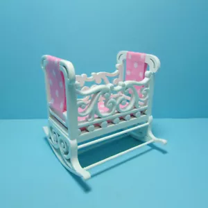 Dollhouse Miniature Victorian Nursery Cradle White Platinum Collection P5427 - Picture 1 of 4