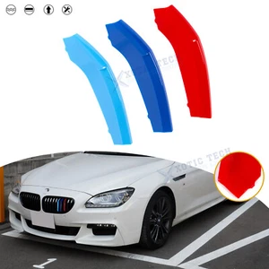 3 color Kidney Front Grille Insert Decor Trim For BMW 6 Series 640i 650i 12-15 - Picture 1 of 8