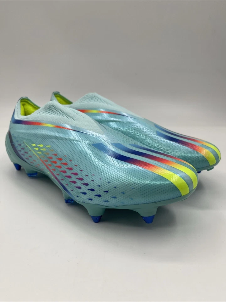 Adidas X Speedportal SG Elite Blue Soccer Cleats Mens Size 8 Aqua GW8420