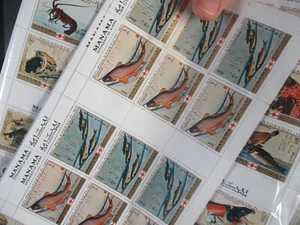  Ajman Manama  456-463 Fische je 10 Bogen äußerst dekorativ - Bild 1 von 4