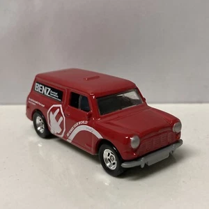 Matchbox CUSTOM W/REAL RIDERS Red 1965 Austin Mini Van - Picture 1 of 4