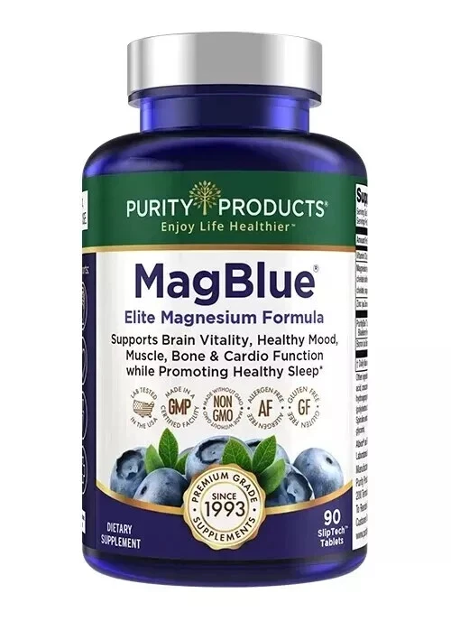 Magblue Purity Products High Efficiency Magnesium Bisglycinate Buffered