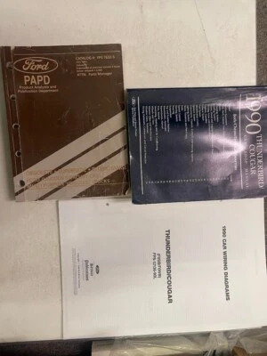 Ford Thunderbird Mercury Cougar 1990 juego de manual de servicio de reparación de reparación Foto 1 de 4