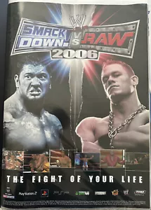 WWE Smackdown Vs Raw 2006 RARE PS2 XBOX 42cm x 59cm Promo Poster - Bild 1 von 1