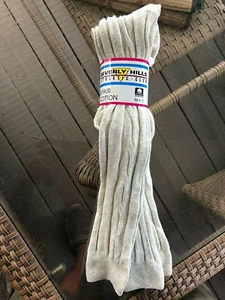 3 VINTAGE BEVERLY HILLS GOLD MEDAL Cable Knit KNEE HIGH trouser Socks 9-11 USA - Picture 1 of 2