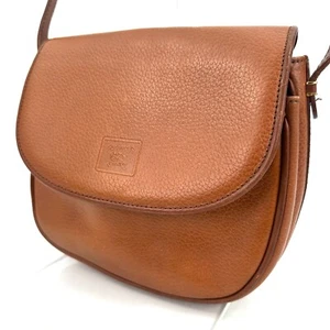 Burberrys Shoulder Bag leather brown Authentic - Picture 1 of 12