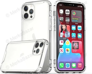NEW APPLE iPHONE 14 PRO PLUS PRO MAX CLEAR SEMI-HARD SHOCKPROOF CASE - Picture 1 of 2