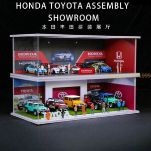 1/64 Diorama Car Garage Showroom Model Lighting Parking Lot Scene Display Model - Picture 1 of 40
