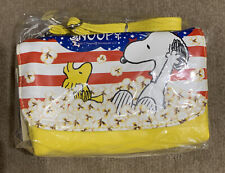 Genuine Peanuts - Snoopy Shoulder Bag Zipper Messenger Purse Bag Yellow - BNWT