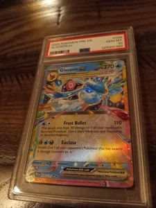 PSA 10 Pokemon Losa Glaceon ex 026/131 Sv: Prismatic Evolutions Holo - Imagen 1 de 3