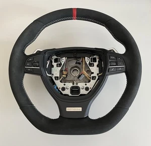 🇩🇪 Genuine BMW F10 F11 F12 F13 M Performance Alcantara Steering Wheel Custom F1 - Picture 1 of 4