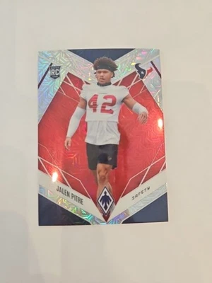 2022 Panini Phoenix Jalen Pitre Red Mojo /7  #193 Rookie Card RC Texans - Image 1 of 3