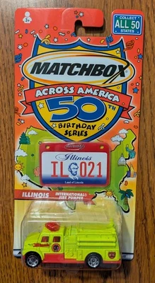 Matchbox Across America 50th Birthday Series Illinois International Fire Pumper - Image 1 of 3