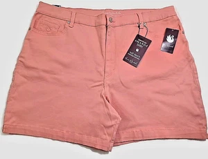 Gloria Vanderbilt Amanda Missy Damenshorts klassischer Bund Größe 18 koralle pfirsichfarben - Bild 1 von 12