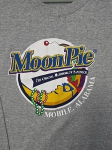 MoonPie Mardi Gras Long Sleeve Men's XL T-shirt Sport Gray Mobile Alabama - Picture 1 of 3