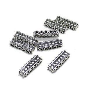 10 Pcs German Silver 5 Strings Connectors Silver 21x6mm - Picture 1 of 7