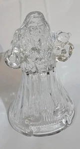 24% LEAD CRYSTAL SANTA CANDLE HOLDER - Picture 1 of 3