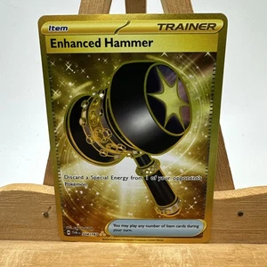Pokemon Enhanced Hammer 224/167 Twilight Masquerade Gold Hyper Rare Holo NM - Picture 1 of 2