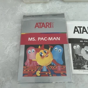 MS PAC-MAN /MS PACMAN ATARI 2600/7800/2600+ CX2675 Boxed / working PAL #2 - Picture 1 of 6