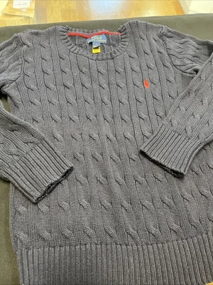 Polo Ralph Lauren Niños Suéter Azul Marino 7 Rojo Caballo Informal Vestir Clásico Foto 1 de 4