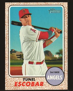 2017 Topps Heritage #68 - Yunel Escobar - Los Angeles Angels  17-1184 - Picture 1 of 2